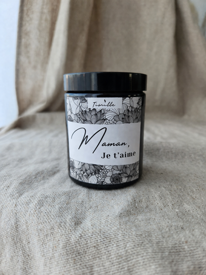 Bougie parfumée "Maman, Je t'aime" 160g
